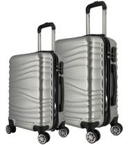 CONJUNTO MALA DE VIAGEM MÉDIA E GRANDE EM ABS C/ RODINHAS 360º - EAGLE - AS67 CONJUNTO MALA DE VIAGEM MÉDIA E GRANDE EM ABS C/ RODINHAS 360º - EAGLE - AS67