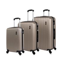 Conjunto malas de viagem Londres P, M e G Swiss Move Champagne Conjunto malas de viagem Londres P, M e G Swiss Move Champagne