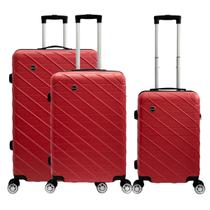 Conjunto malas de viagem rígida 4 rodas dupla 360 abs - chx Conjunto malas de viagem rígida 4 rodas dupla 360 abs - chx