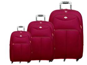 Conjunto Malas Poliéster P M G 7 Rodas 360 Expansiva Reforçada TripX