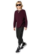 Conjunto malha bordo vinho Conjunto malha bordo vinho