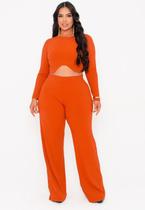 Conjunto Malha Canelada Plus Size Conjunto Malha Canelada Plus Size