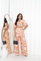 Conjunto Malha Linz Cropped e Pantalona Conjunto Malha Linz Cropped e Pantalona