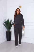 Conjunto Malha Riba Blusa e Calça