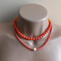 Conjunto Malu: chocker com colar curto Conjunto Malu: chocker com colar curto