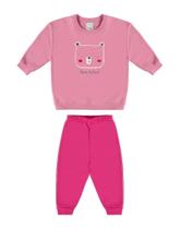 Conjunto Malwee Kids Infantil menina Moletom Flanelado com Estampa Fofa - 1000116597