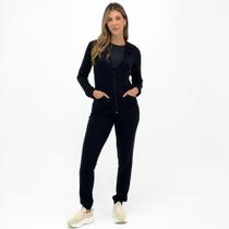 Conjunto Malwee Moletinho Jaqueta com Capuz e Calça Jogging Feminino