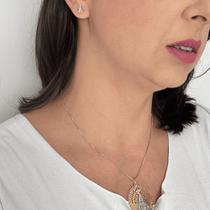 Conjunto mandala nossa senhora aparecida - banhado a ouro