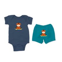 Conjunto Manga Curta Cavalinho Risonho