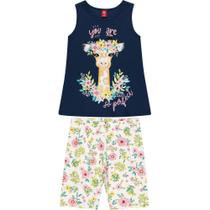 Conjunto Manga Curta Juvenil Menina Bee Loop Ref. 13947