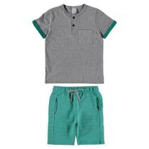 Conjunto Manga Curta Menino 4 ao 8 Malwee Ref. 97398