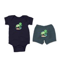 Conjunto Manga Curta Tartaruga Marinha Conjunto Manga Curta Tartaruga Marinha