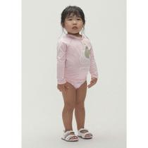 Conjunto Manga Longa Com Proteção Solar Menina Em Tecido Com Elastano Toddler - hering Conjunto Manga Longa Com Proteção Solar Menina Em Tecido Com Elastano Toddler - hering