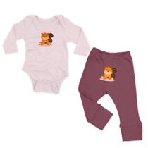 Conjunto Manga Longa Esquilo Guloso