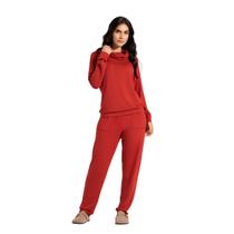 Conjunto Manga Longa Feminino Pzama Pijama Sair Gola Boba