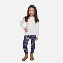 Conjunto Manga Longa Flores Infantil Menina Have Fun 29367 Conjunto Manga Longa Flores Infantil Menina Have Fun 29367
