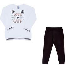 Conjunto Manga Longa Infantil Menina Pulla Bulla Ref. 45318