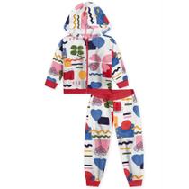 Conjunto Manga Longa Lilica Ripilica Moletom Colorido