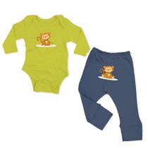 Conjunto Manga Longa Macaco Sapeca