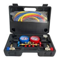 Conjunto Manifold Manômetro Automotivo Profissional R134a