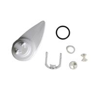 Conjunto Manipulo Torneira Prima Branca Touch Zagonel