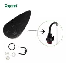 Conjunto Manipulo Torneira Prima Preta Touch Zagonel