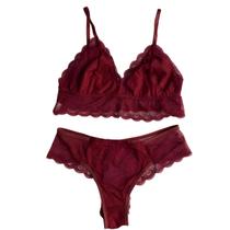 Conjunto Manu Sutiã Top Sem Bojo Sem Aro Calcinha Fio Rendado Conjunto Manu Sutiã Top Sem Bojo Sem Aro Calcinha Fio Rendado