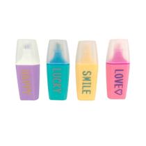 Conjunto Marcador de Texto Neon com 4 Unidades Loffice