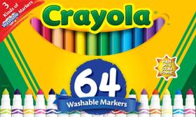 Conjunto Marcadores Crayola Laváveis 64Contagem