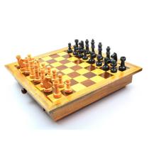 Conjunto Marchetado C/Gavetas para Xadrez 50x50cm- Botticeli