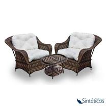 Conjunto Marco - 2 Poltronas + 1 Mesa Centro