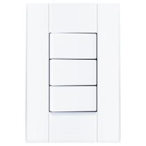 Conjunto MARES 3 Interruptor Simples 10A Branco Romazi Conjunto MARES 3 Interruptor Simples 10A Branco Romazi