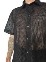 Conjunto Maresia Preto - Camisa e Bermuda de Verão Conjunto Maresia Preto - Camisa e Bermuda de Verão