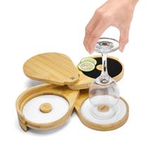 Conjunto Margarita Salt Rimmer TonJin, barra de vidro de 3 camadas Conjunto Margarita Salt Rimmer TonJin, barra de vidro de 3 camadas