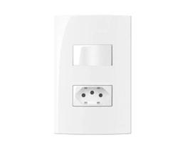 Conjunto Margirius 4x2 1 Tomada 20A + 1 Interruptor Simples Sleek