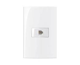 Conjunto Margirius 4x2 1 Tomada Telefone RJ11 Sleek Conjunto Margirius 4x2 1 Tomada Telefone RJ11 Sleek