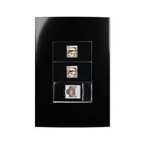Conjunto Margirius 4x2 2 RJ11 + RJ45 Sleek