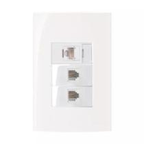 Conjunto Margirius 4x2 2 RJ11 + RJ45 Sleek