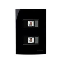 Conjunto Margirius 4x2 2 Tomada Rede RJ45 CAT5e Sleek