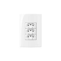 Conjunto Margirius 4x2 2 Tomadas 10A + 1 20A Sleek