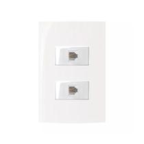 Conjunto Margirius 4x2 2 Tomadas Telefone RJ11 Sleek Conjunto Margirius 4x2 2 Tomadas Telefone RJ11 Sleek