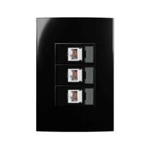 Conjunto Margirius 4x2 3 Tomada Rede RJ45 CAT5e Sleek