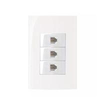 Conjunto Margirius 4x2 3 Tomadas Telefone RJ11 Sleek