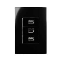 Conjunto Margirius 4x2 3 Tomadas USB Sleek