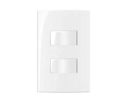 Conjunto Margirius 4x2 Interruptor Duplo Simples 10A Sleek