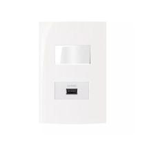 Conjunto Margirius 4x2 Interruptor Paralelo + Usb 2A Sleek Conjunto Margirius 4x2 Interruptor Paralelo + Usb 2A Sleek