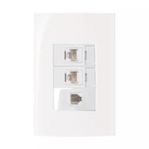 Conjunto Margirius 4x2 RJ11 + 2 RJ45 Sleek