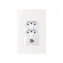 Conjunto Margirius 4x2 RJ11 + 2 Tomada 10A Sleek