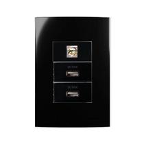 Conjunto Margirius 4x2 RJ11 + 2 Usb 2A Sleek