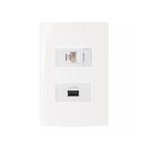 Conjunto Margirius 4x2 RJ45 + Usb 2A Sleek